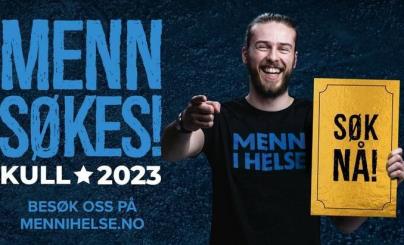 rekruttering til Menn i helse 2023-plakaten.