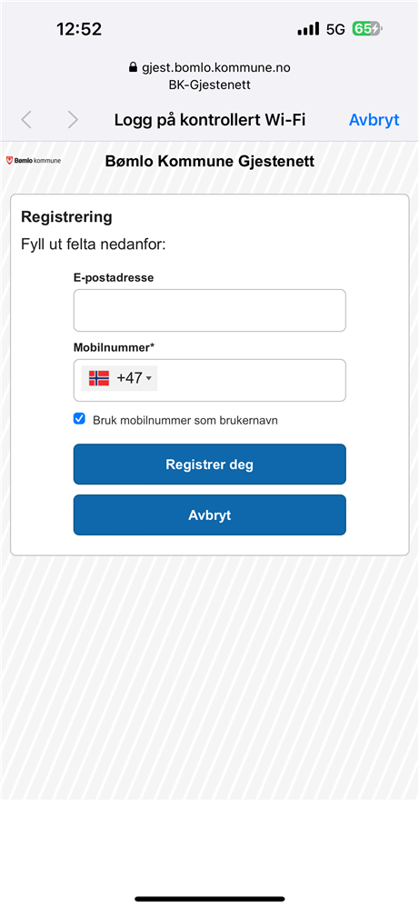 illustrasjon registrering gjestenett - Klikk for stort bilete